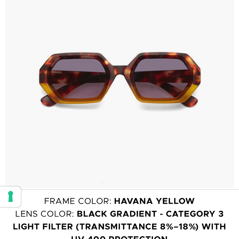 Tortoise Shell Sunglasses with Yellow Highlights